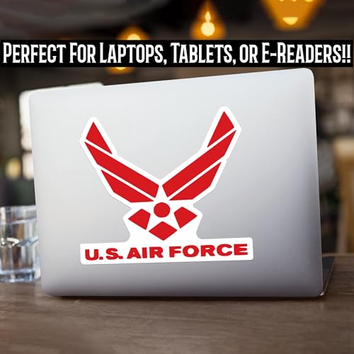 KCD U.S. AIR Force Vinyl Decal Sticker Vinyl Decal Sticker | Cars Trucks Vans Walls Laptops | Multiple Colors | 6.75 in | KCD748 (Red, 6.75 Inch) - Image 5