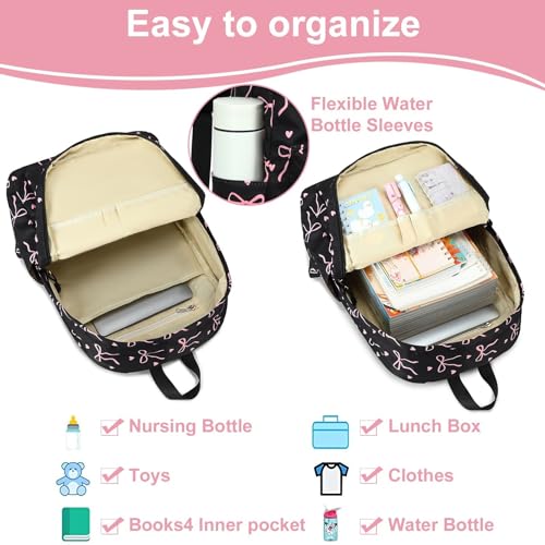 LOIDOU Backpack for Teen Girls Middle School Primary Elementary Bookbags 17inch Kids Backpack Women laptop Backpack Lightweight Casual Daypack - Image 5