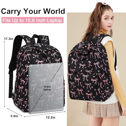 LOIDOU Backpack for Teen Girls Middle School Primary Elementary Bookbags 17inch Kids Backpack Women laptop Backpack Lightweight Casual Daypack - Image 2