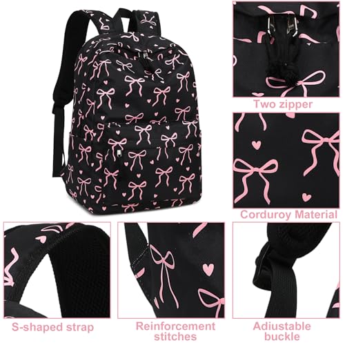 LOIDOU Backpack for Teen Girls Middle School Primary Elementary Bookbags 17inch Kids Backpack Women laptop Backpack Lightweight Casual Daypack - Image 3