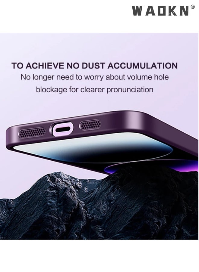 WAOKN - iPhone 15 Pro Max Case Cover Compatible with Magsafe Magnetic Designed Shockproof Case Translucent Matte Protective Cover Back Hard Cases with Magnet for iPhone 15 Pro Max Case Black - Image 1