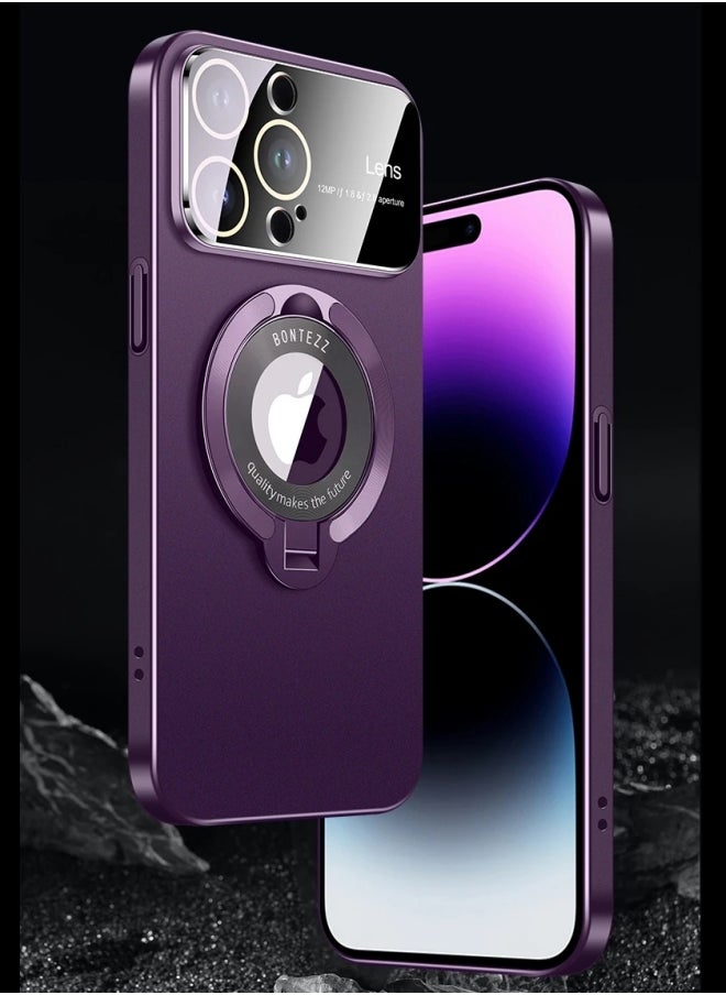 WAOKN - iPhone 15 Pro Max Case Cover Compatible with Magsafe Magnetic Designed Shockproof Case Translucent Matte Protective Cover Back Hard Cases with Magnet for iPhone 15 Pro Max Case Black - Image 1
