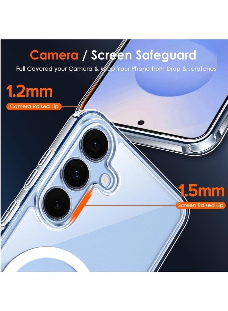 جراب شفاف للغاية لهاتف Samsung Galaxy A36، [غير قابل للاصفرار] [زوايا معززة] جراب هاتف واقٍ مقاوم للصدمات مع شحن لاسلكي لهاتف Galaxy A36 - Image 2