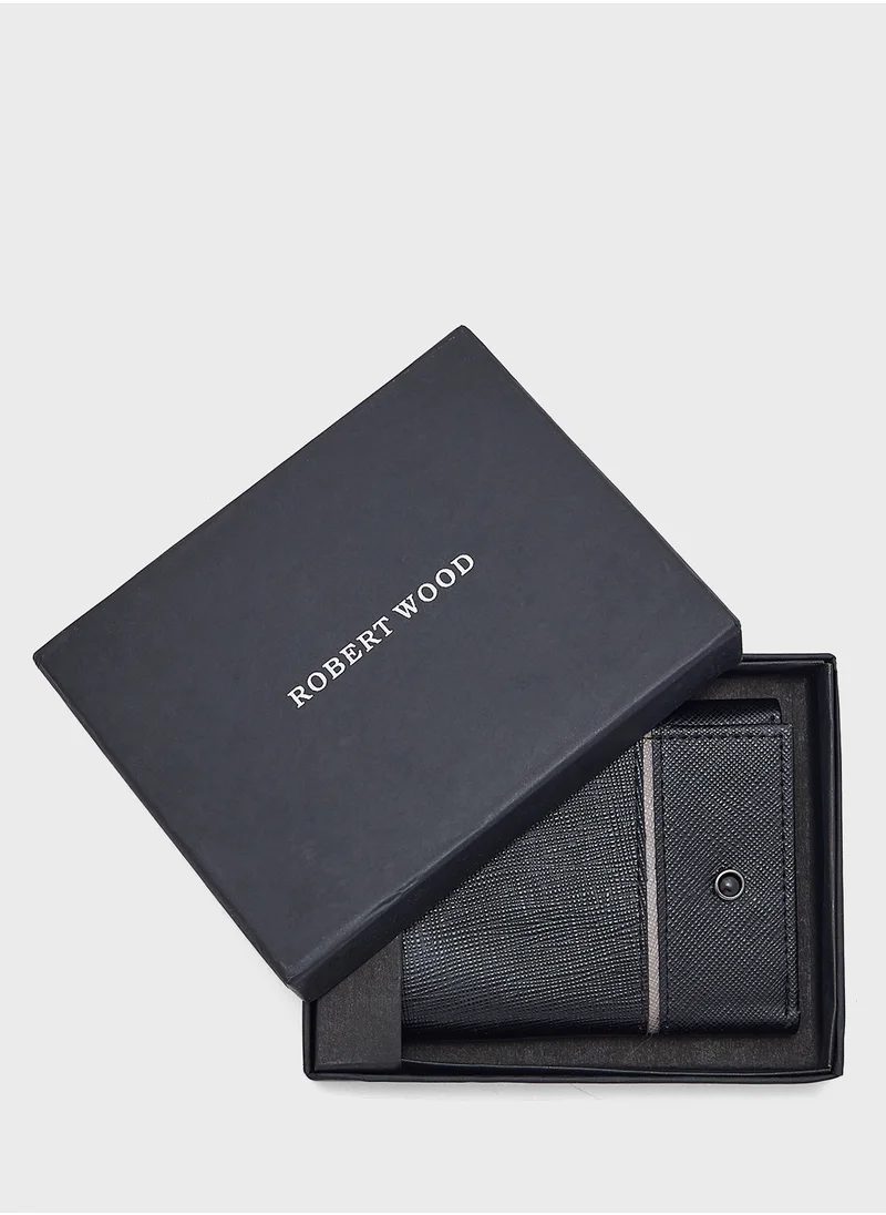 روبرت وود Genuine Leather Tri Fold Wallet