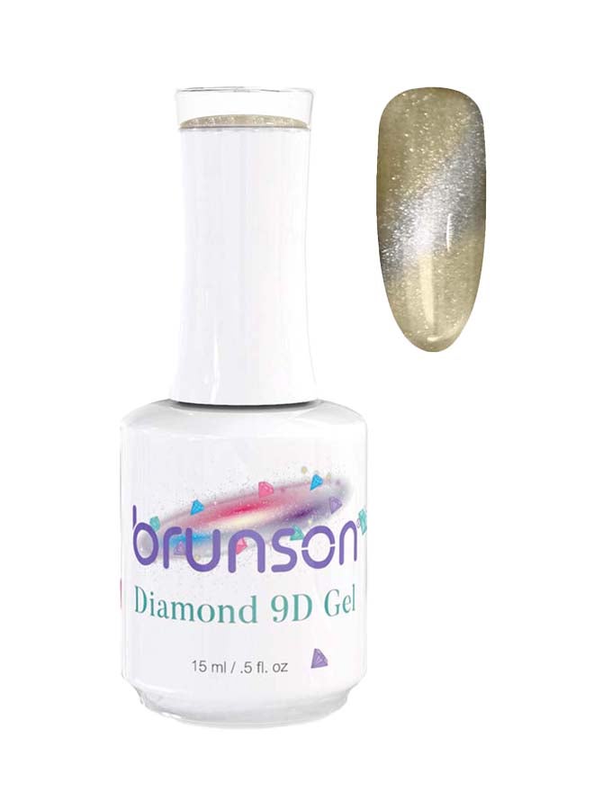 brunson Diamond 9D Magnetic Cat Eye Gel Reflective Diamond Gel Nail Polish 15ml Soak Off Gel Polish BD9D002 - Image 1