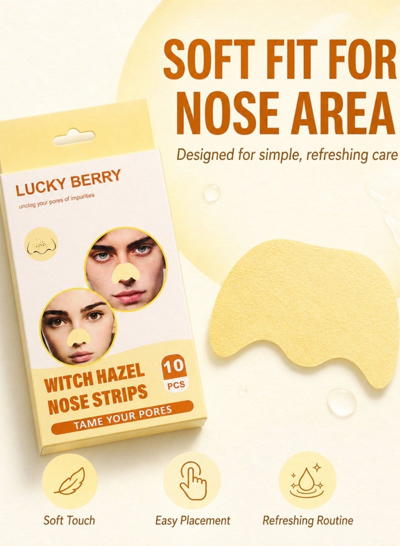 FLYROAD Blackhead Removal Nose Strips (10 strips per pack), Witch Hazel Scented Pore-Minimizing Nose Strips - Image 5