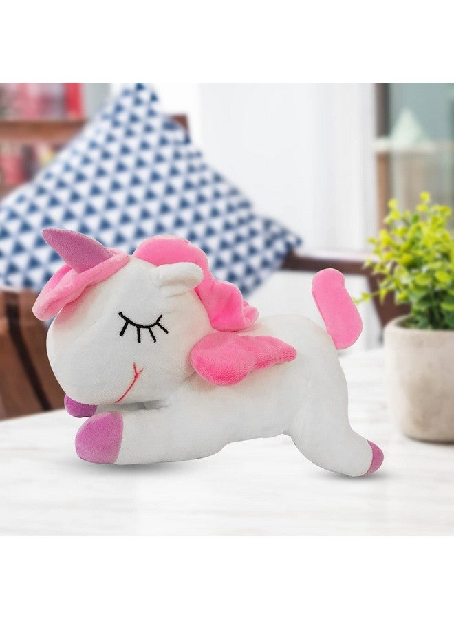 ويبي لعبة ويبي المضحكة المحشوة على شكل وحيد القرن، وردية اللون، 30 سم - Image 3