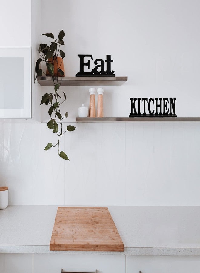 Waroom Home Kitchen Sign for Home Decor, Wooden Kitchen Block Letters Rustic Tabletop Words Decor (Kitchen) - Image 2