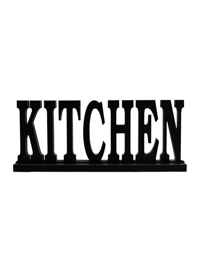 Waroom Home Kitchen Sign for Home Decor, Wooden Kitchen Block Letters Rustic Tabletop Words Decor (Kitchen) - Image 1