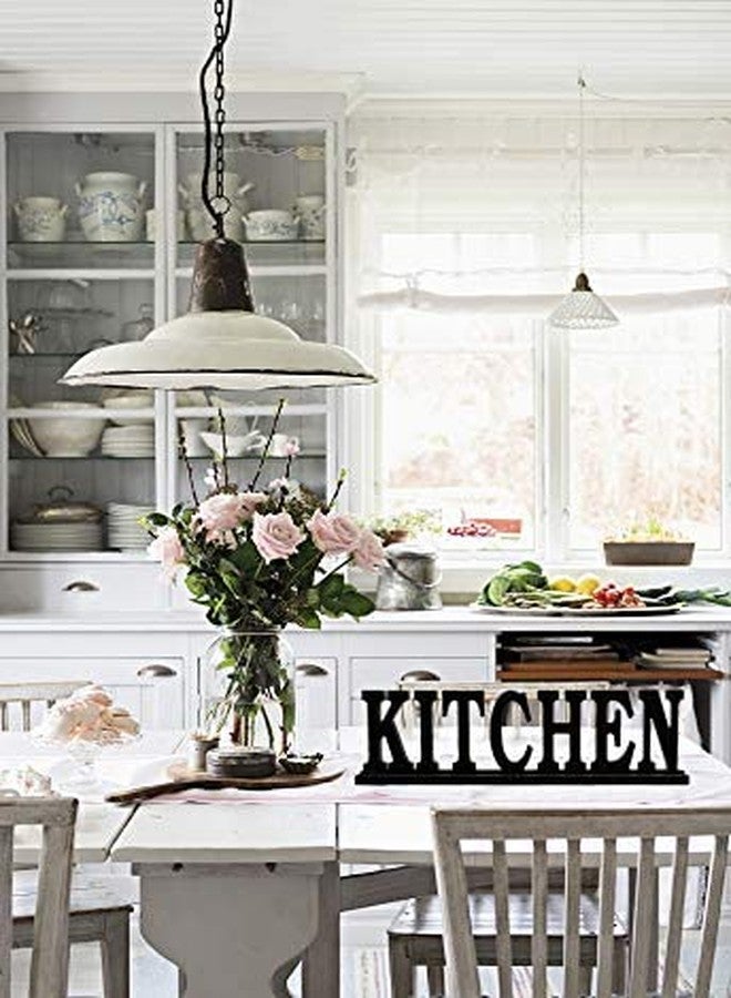 Waroom Home Kitchen Sign for Home Decor, Wooden Kitchen Block Letters Rustic Tabletop Words Decor (Kitchen) - Image 4