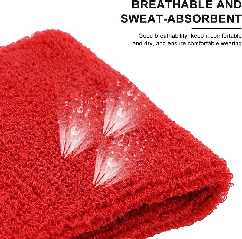 Aster 6pcs Headband Wristband Set, Including 2pcs Sports Headband and 4pcs Wristband Sports Band Colorful Striped Sweatband for Men and Women Basketball Soccer Yoga Badminton Tennis Volleyball Golf - Image 5