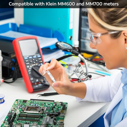 Kingdder 10 Pcs 0.5A 600V DMM Fast Blow Action 500mA Multimeter Fuses Brass Made Ceramic Fuses for DMMs, 6.3 x 32 mm - Image 3