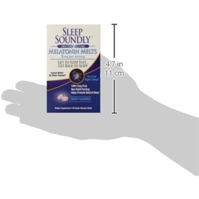 WINDMILL Sleep Soundly Melatonin Melts 5 mg Berry Flavor, Night time Sleeping Aid for Adults, Fast Acting Sleep Formula, 60 Count, White - Image 5