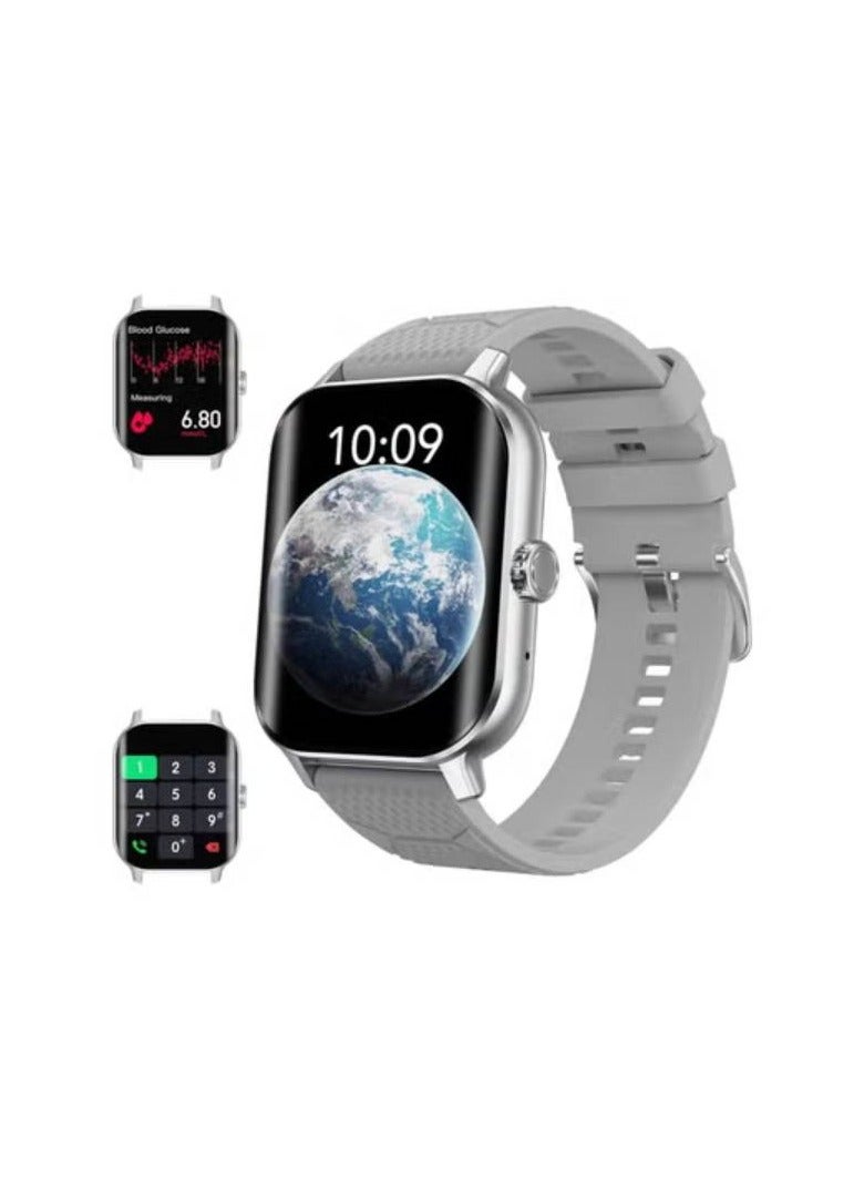 Smartwatch Blood Glucose Monitor for Men and Women Health and Fitness Watch with Sleep and Pressure Tracker for Android and iOS - Image 1