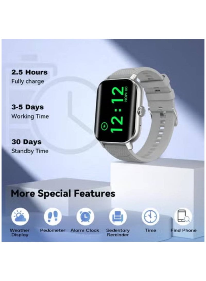 Smartwatch Blood Glucose Monitor for Men and Women Health and Fitness Watch with Sleep and Pressure Tracker for Android and iOS - Image 4