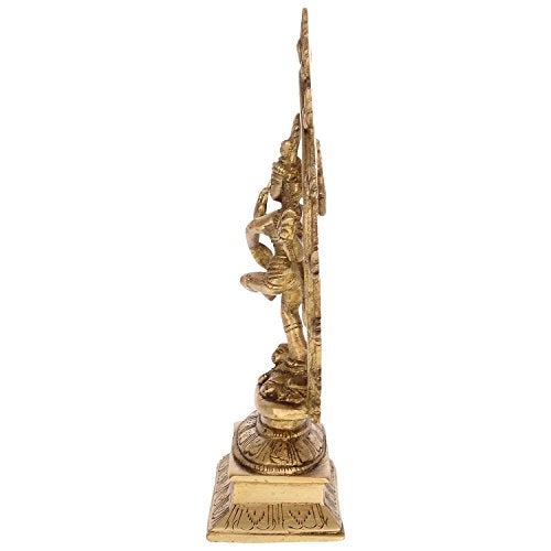 Idol Collections Natraj Brass Idol Dancing Shiva Figurine Statues, Height : 10 inch I Home Decor - Image 2