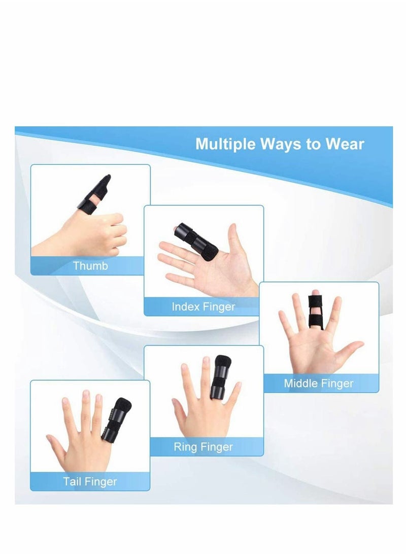 Excefore - 1 Pack Finger Splint, Trigger Finger Splints, Mallet Finger Brace, Finger Support and Straightener for Index, Middle, Ring Finger, Tendon Release and Pain Relief - Image 1
