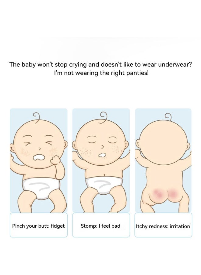 JZS Baby Training Underwear, 4 Pack Potty Training Pants Reusable Cotton Absorbent Training Underwear for Toddler Boy and Girls - Image 5