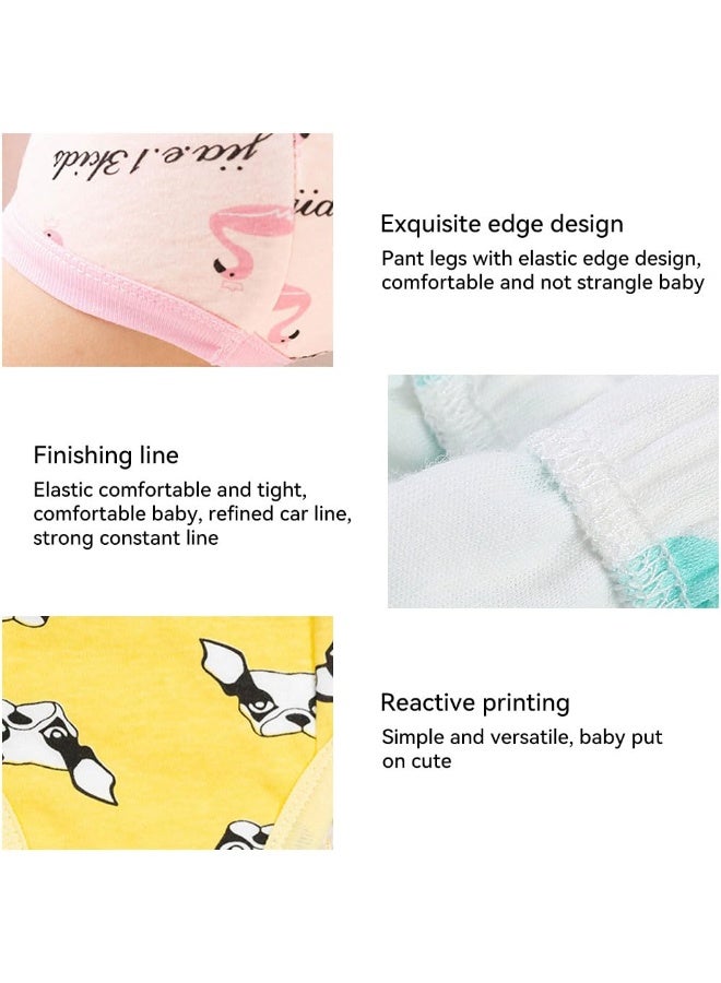 JZS Baby Training Underwear, 4 Pack Potty Training Pants Reusable Cotton Absorbent Training Underwear for Toddler Boy and Girls - Image 3