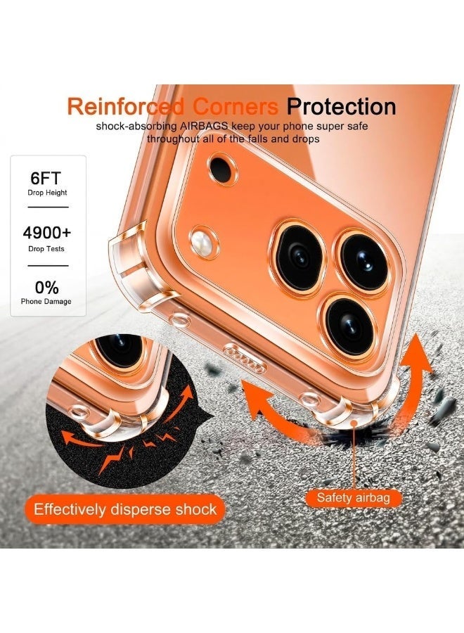 Case for Honor 600 Pro, Ultra Slim Crystal Clear Anti-Scratch Bumper Cover Flexible Soft TPU Anti-Fall Reinforced Corner Shockproof Transparent Phone Case for Honor 600 Pro - Image 5