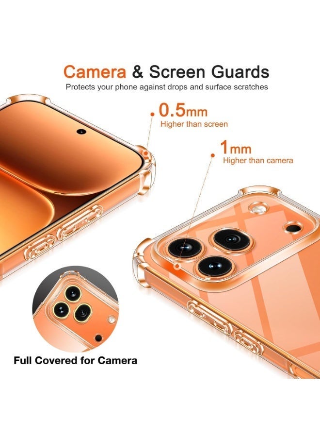 Case for Honor 600 Pro, Ultra Slim Crystal Clear Anti-Scratch Bumper Cover Flexible Soft TPU Anti-Fall Reinforced Corner Shockproof Transparent Phone Case for Honor 600 Pro - Image 4