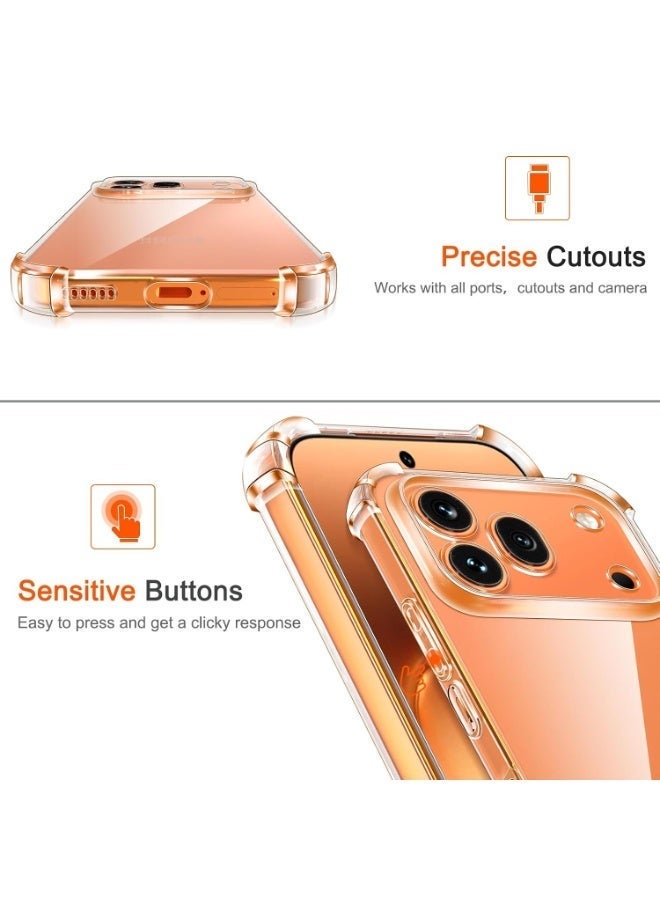 Case for Honor 600 Pro, Ultra Slim Crystal Clear Anti-Scratch Bumper Cover Flexible Soft TPU Anti-Fall Reinforced Corner Shockproof Transparent Phone Case for Honor 600 Pro - Image 3
