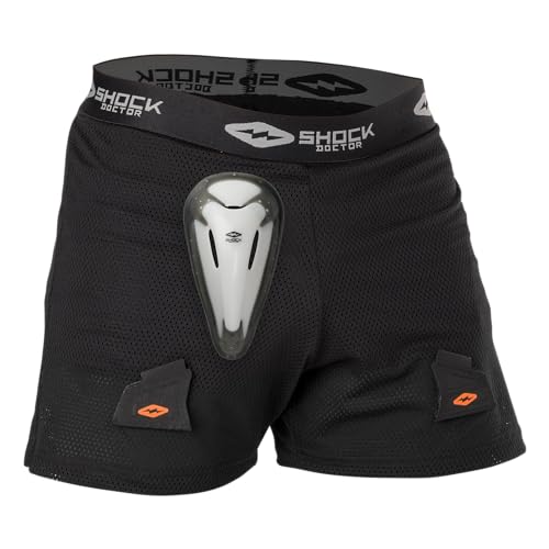 Shock Doctor Youth Loose Hockey Short Supporter with BioFlex Cup Included for Youth Boys Multi - Image 1