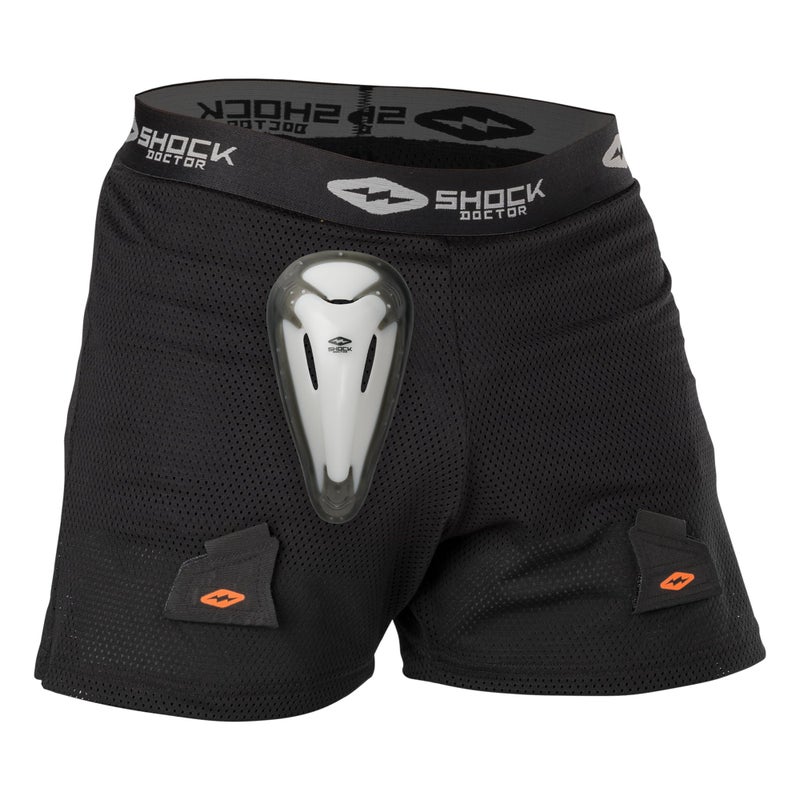 Shock Doctor Youth Loose Hockey Short Supporter with BioFlex Cup Included for Youth Boys Multi - Image 2