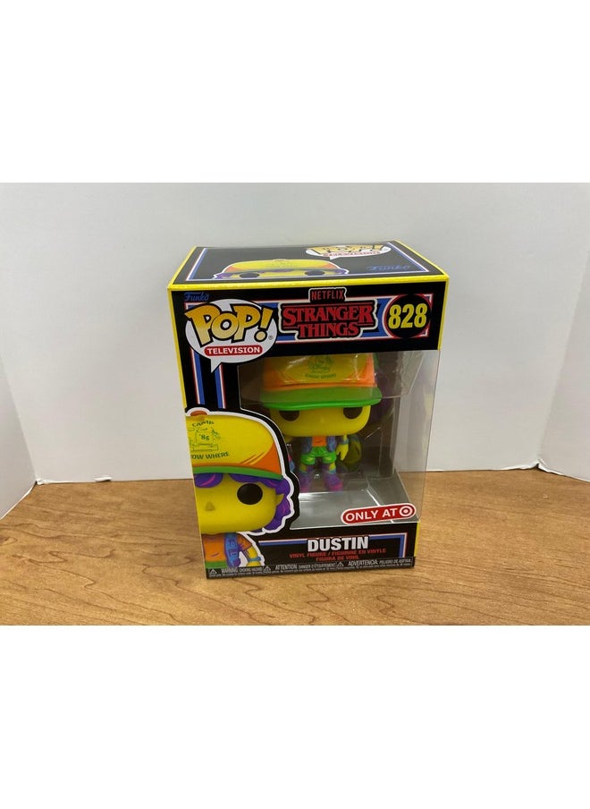 Funko Funko Stranger Things Dustin Beef Tee Black Light GITD Glow in The Dark Special Edition POP Television #828 Vinyl Figure  - Image 1