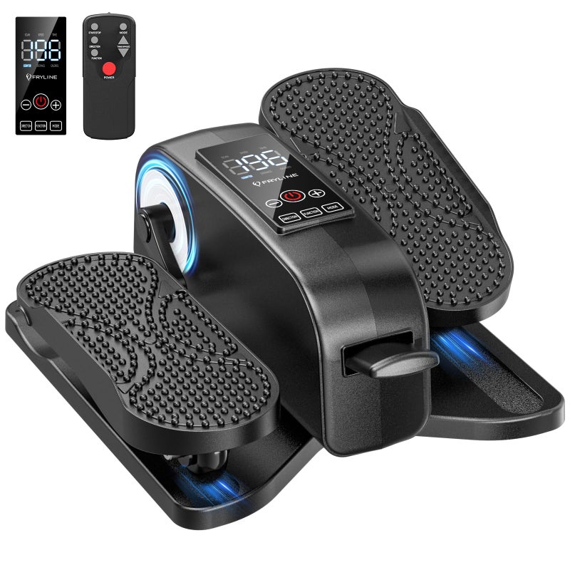 FRYLINE Under Desk Elliptical Machine Elliptical Leg Exerciser as Seen on TV for Senior with Remote Control Portable Quiet Electric Seated Pedal Exerciser with 12 Adjustable Speed - Image 1
