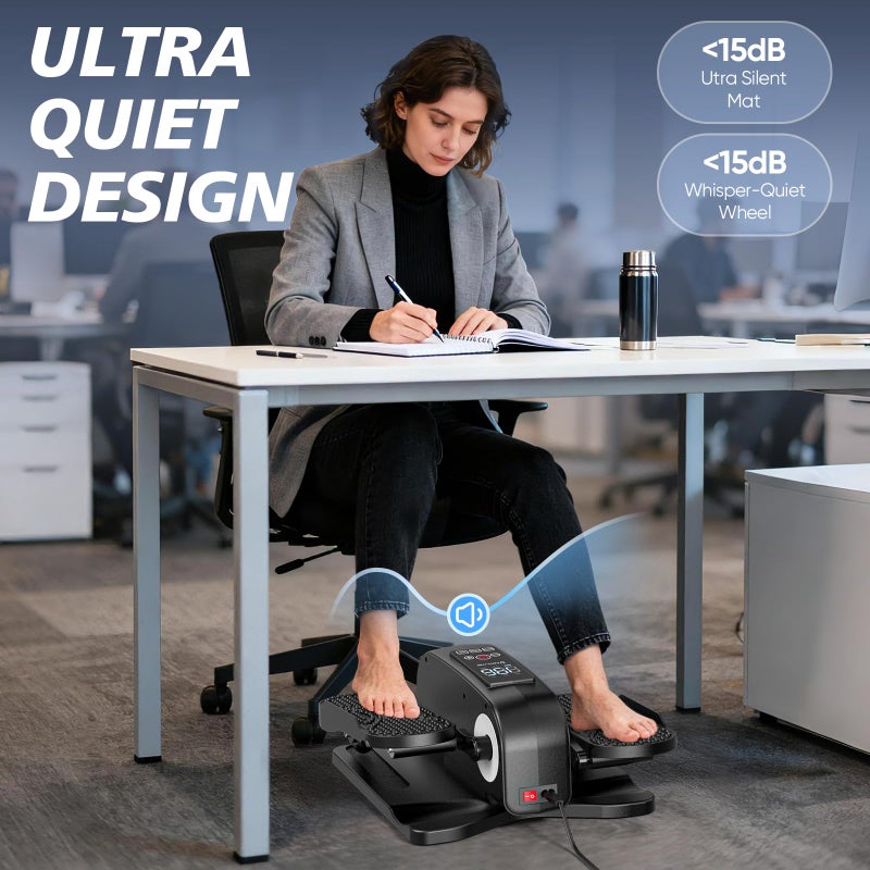 FRYLINE Under Desk Elliptical Machine Elliptical Leg Exerciser as Seen on TV for Senior with Remote Control Portable Quiet Electric Seated Pedal Exerciser with 12 Adjustable Speed - Image 4