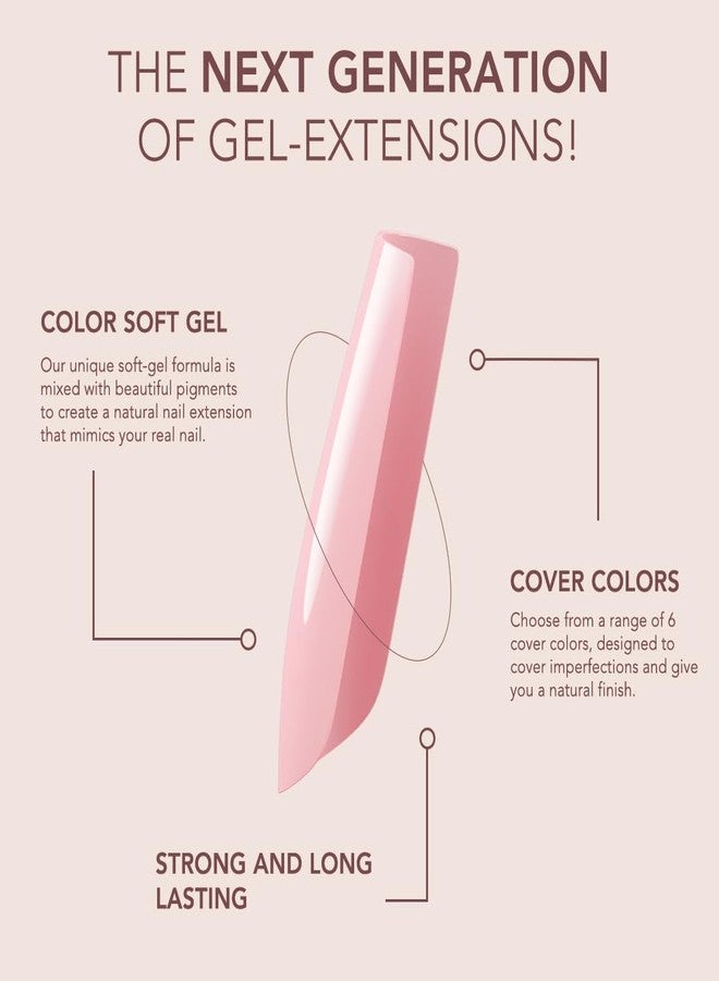 Kiara Sky Cover Gelly Tips | Soak Off Pre-Shaped Soft Gel Nail Extensions | Almond Medium - One of a kind - Image 4