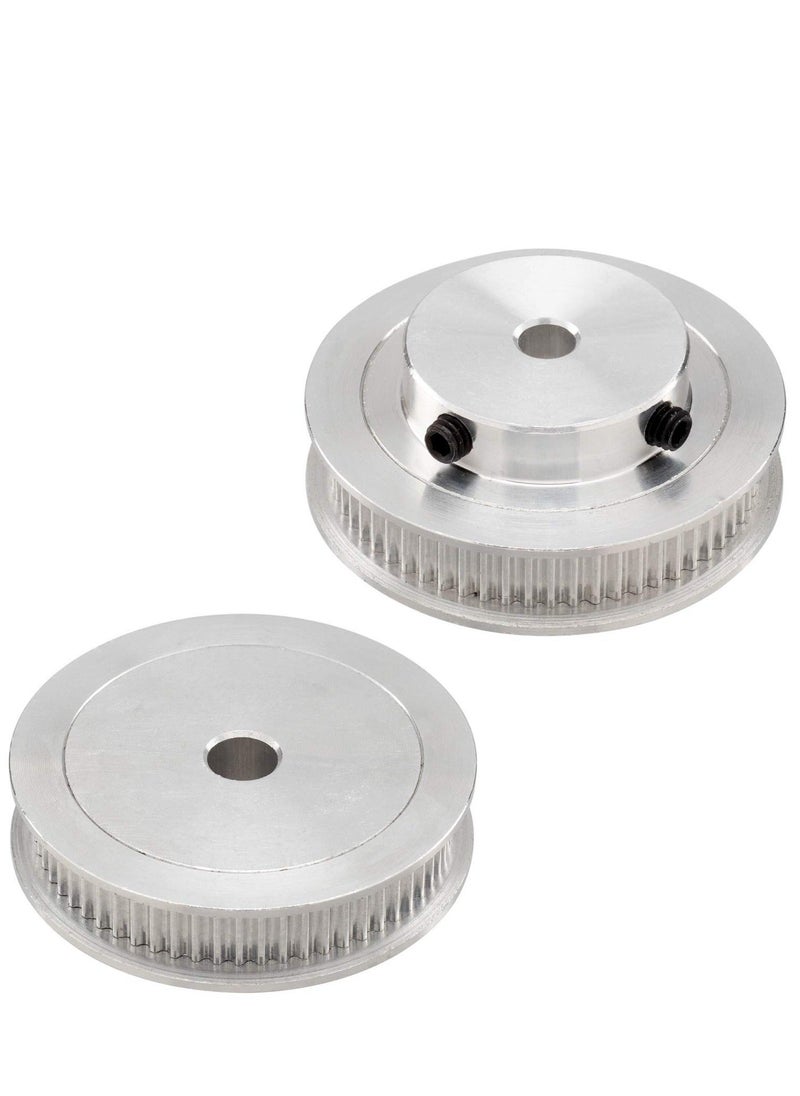 Generic 3D Printer Aluminum Timing Belt Pulley Wheel, 2 Kit GT2 Synchronous Wheel 20 u0026 60 Teeth 5mm Bore, Aluminum Timing Pulley with 2 pcs Length 200mm Width 6mm Belt (bore 5mm (2pcs a Set))  - Image 3