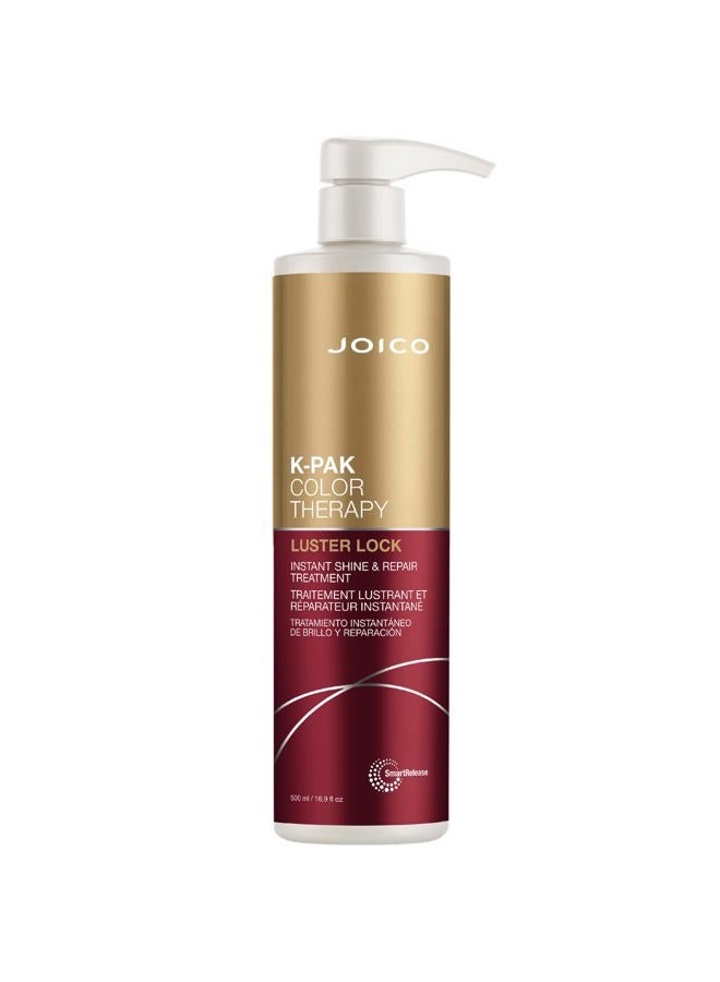 JOICO K-PAK Color Therapy Luster Lock Instant Shine & Repair Treatment | For Color-Treated Hair | Boost Color Vibrancy | Repair Breakage | With Keratin & Argan Oil | 16.9 Fl Oz - Image 1