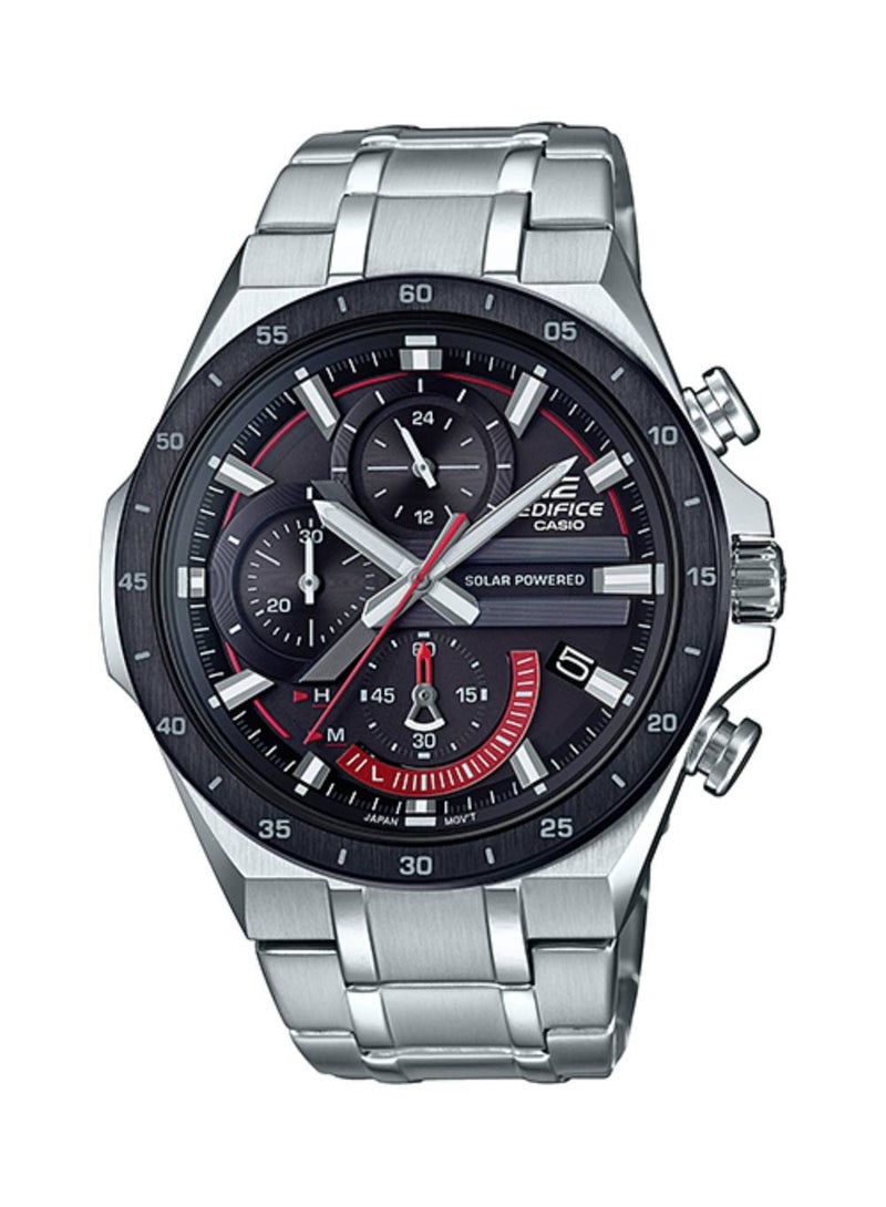 CASIO Edifice Chronograph Solar Powered Stainless Steel Men's Watch EQS-920DB-1AV - Image 1