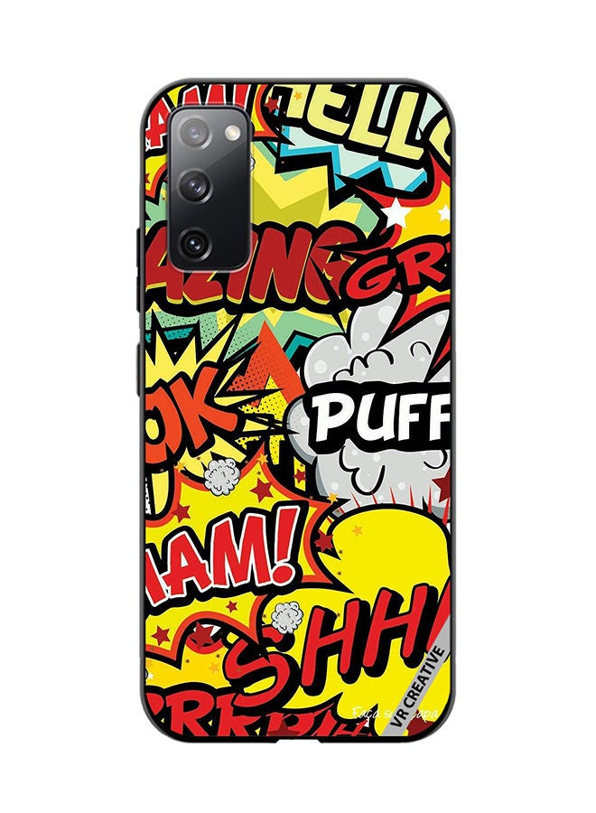 VR CREATIVE Protective Case Cover For Samsung Galaxy S20 FE 5G Multibrand Stickers Design Multicolour - Image 1