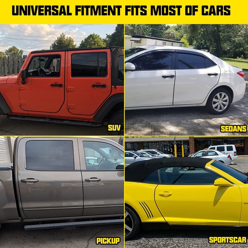 Winunite 65.6ft (20m) Car Door Edge Guards Black â€“ Rubber, No Glue, U-Shaped, Built-in Metal Clips, Fits Most Vehicles, Fade-Resistant, Scratch- and Chip-Resistant â€“ Reduces Dings in Parking Lots - Image 2