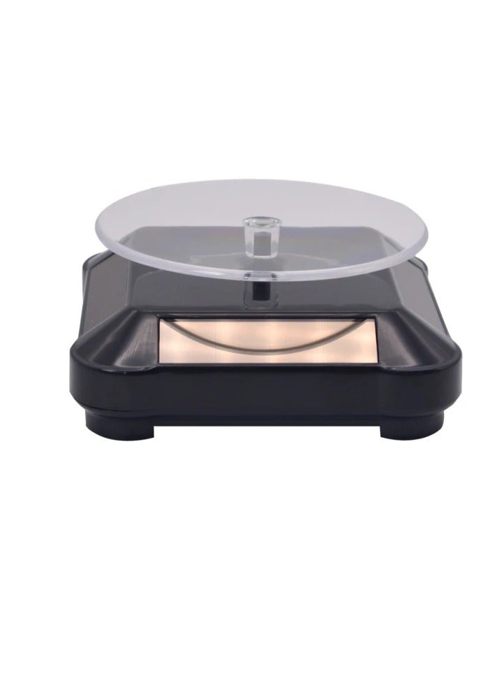 Xria Solar 360 Degree Rotating Display Stand with Solar or Battery Powered Options(White) - Image 2