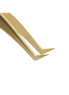 Ms.Queen Ms.Queen Eyelash Extension Tweezers Set-Precision Tweezers for 2D-6D Volume&Individual False Lashes Extensions with PU Storage Case-Golden (Volume Tweezers/M003-2)  - Image 2