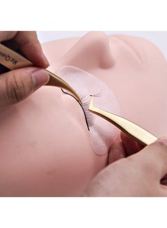 Ms.Queen Ms.Queen Eyelash Extension Tweezers Set-Precision Tweezers for 2D-6D Volume&Individual False Lashes Extensions with PU Storage Case-Golden (Volume Tweezers/M003-2)  - Image 3