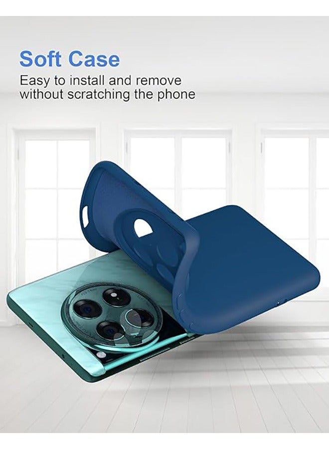 رقيقة تبو سيليكون حالة الهاتف المحمول Oneplus 12 مع كاميرا حماية ، حماية ضد السقوط ، صدمة برهان حالة رقيقة مرنة الهاتف المحمول Oneplus 12 حالة ( الأزرق ) - Image 3