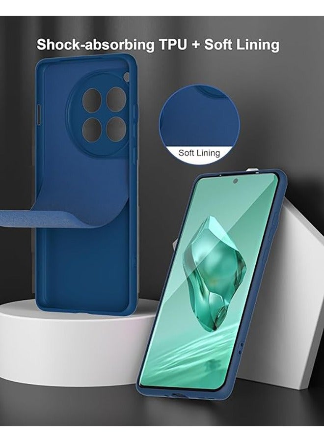 رقيقة تبو سيليكون حالة الهاتف المحمول Oneplus 12 مع كاميرا حماية ، حماية ضد السقوط ، صدمة برهان حالة رقيقة مرنة الهاتف المحمول Oneplus 12 حالة ( الأزرق ) - Image 2