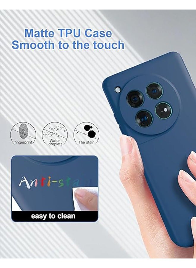 رقيقة تبو سيليكون حالة الهاتف المحمول Oneplus 12 مع كاميرا حماية ، حماية ضد السقوط ، صدمة برهان حالة رقيقة مرنة الهاتف المحمول Oneplus 12 حالة ( الأزرق ) - Image 5