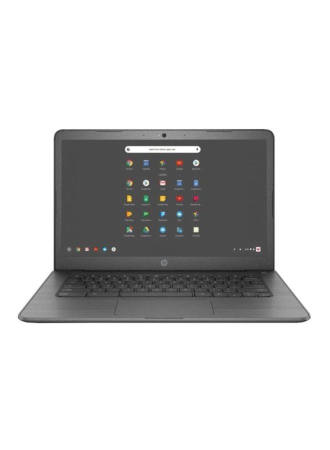 HP لابتوب كروم بوك بشاشة مقاس 14 بوصة ومعالج A4 وذاكرة وصول عشوائي سعة 4 جيجابايت ومحرك أقراص فلاش eMMC سعة 32 جيجابايت وبطاقة رسومات AMD راديون R4 رمادي - Image 1