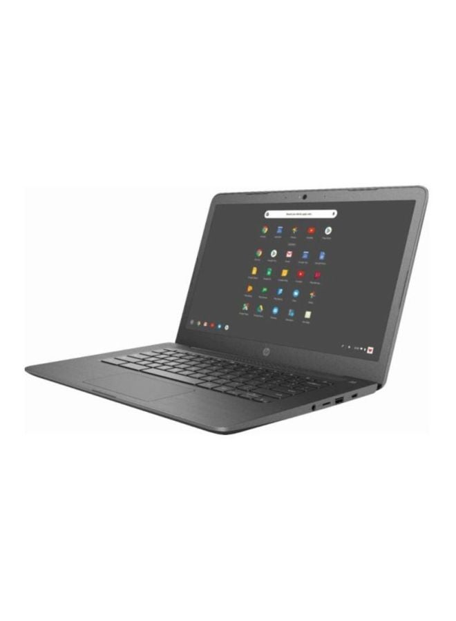 HP لابتوب كروم بوك بشاشة مقاس 14 بوصة ومعالج A4 وذاكرة وصول عشوائي سعة 4 جيجابايت ومحرك أقراص فلاش eMMC سعة 32 جيجابايت وبطاقة رسومات AMD راديون R4 رمادي - Image 4