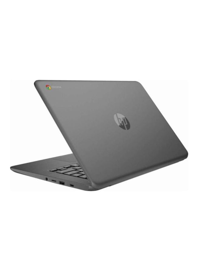 HP لابتوب كروم بوك بشاشة مقاس 14 بوصة ومعالج A4 وذاكرة وصول عشوائي سعة 4 جيجابايت ومحرك أقراص فلاش eMMC سعة 32 جيجابايت وبطاقة رسومات AMD راديون R4 رمادي - Image 2