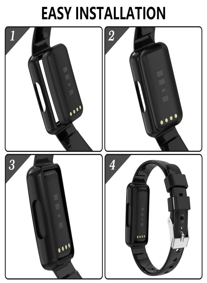 MYSNBKN Watch Band Compatible with Fitbit Inspire 2 for Women Men, Clear Wristband with Built-in Protective Case Replacement for Fitbit Inspire/Inspire HR/Ace 2/Ace3 - Image 5