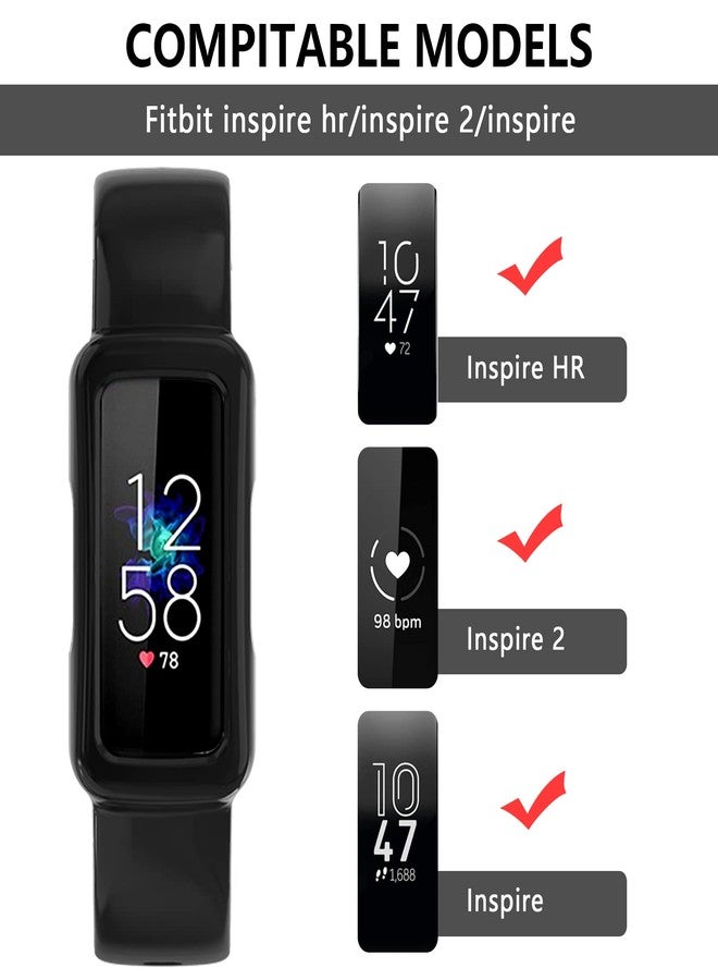 MYSNBKN Watch Band Compatible with Fitbit Inspire 2 for Women Men, Clear Wristband with Built-in Protective Case Replacement for Fitbit Inspire/Inspire HR/Ace 2/Ace3 - Image 3