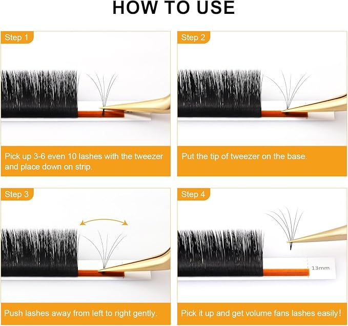 NAGARAKU Auto Fan Lash 2 Layers Volume Eyelash Extensions 005 C Curl 815mm Mix Length Natural Professional False Lashes Supplies Cluster 2D 3D 4D 5D 6D 10D Russian Easy Fan Lash