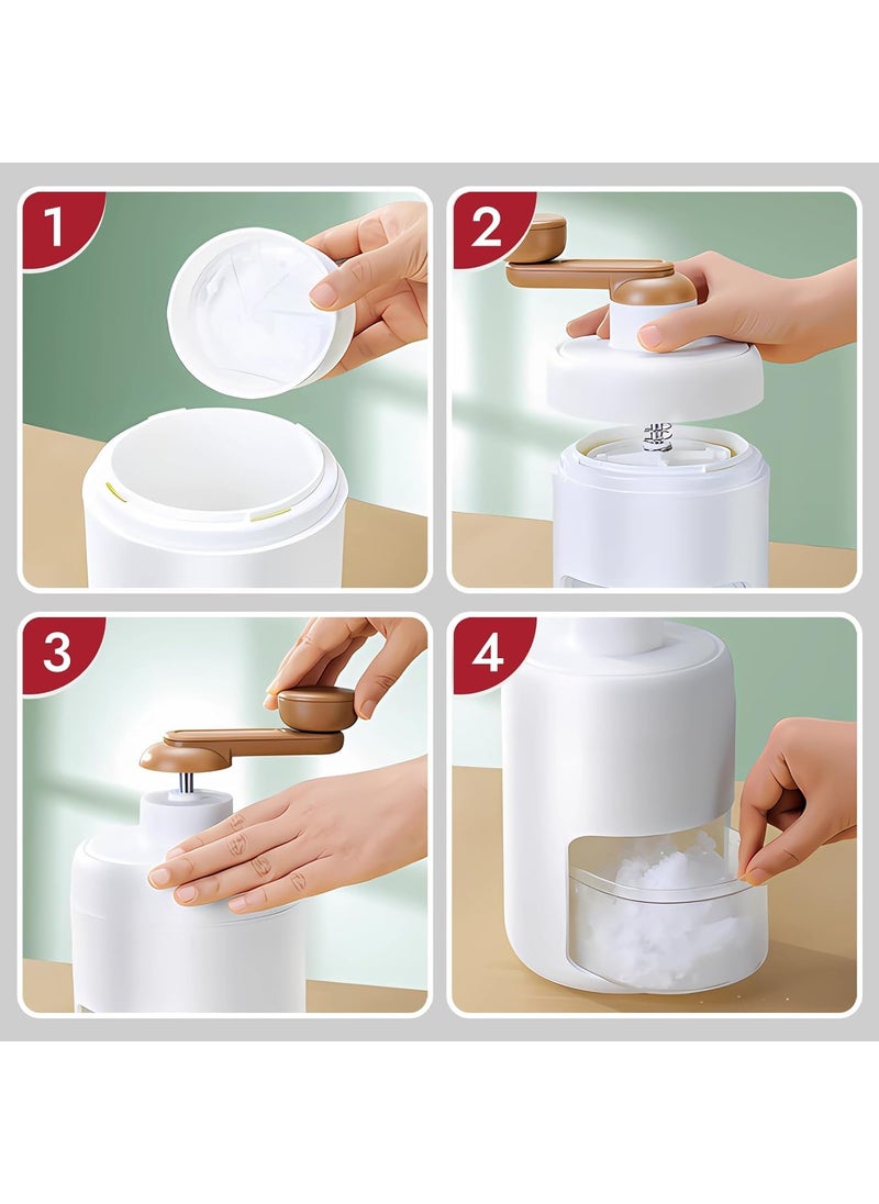 Lufarp Lufarp Manual Shaved Ice Machine Snow Cone Machine Crushed Ice Maker Suitable for Smoothies Cocktails Ice Cream With Ice Box Portable Ice Maker  - Image 5